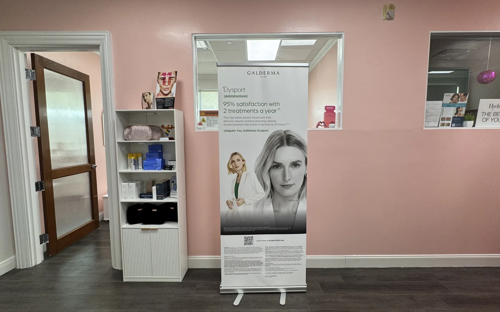 The reception at The Ginger Injector, Suite 107, Boca Raton
